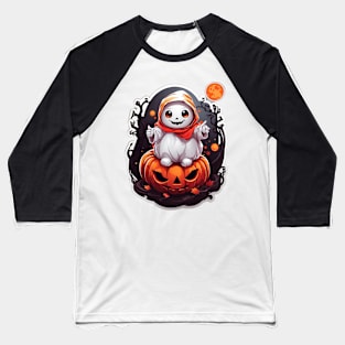 Cute Halloween Ghost Baseball T-Shirt